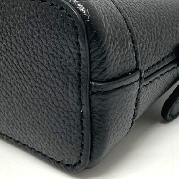 Authentic BALENCIAGA 639756 logo Villetop 2WAY Hand Bag Shoulder Bag Black - Picture 5 of 12